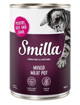 Sparpaket Smilla Multifleischtöpfchen 24 x 400 g - Geflügel, Rind und Wild