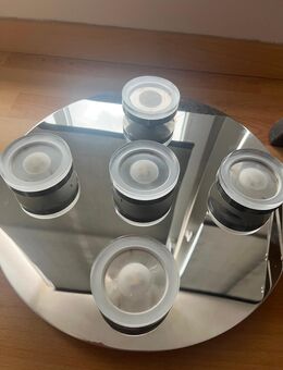 Moderne LED-Deckenleuchte mit 5 Spots – Spiegelglas-Design - Coswig