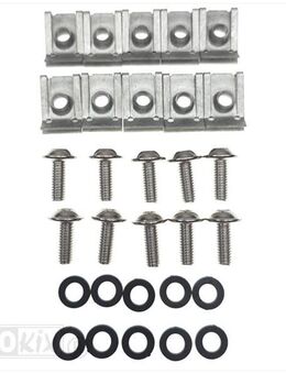 Set 10 Stück Verkleidungsschrauben Inbus Stahl M6 x 15 silber - Eschershausen