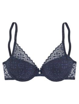 s.Oliver Push-up-BH Amelie aus floraler, transparenter Spitze, Dessous