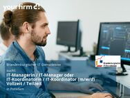 IT-Managerin / IT-Manager oder IT-Koordinatorin / IT-Koordinator (m/w/d) Vollzeit / Teilzeit - Potsdam