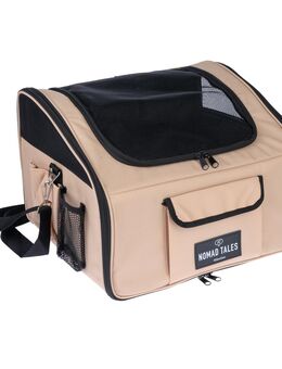 Nomad Tales Spirit Autositz für Hunde, sand - ca. L 44 x B 37 x H 30 cm