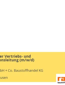Assistenz der Vertriebs- und Organisationsleitung (m/w/d) - Thannhausen