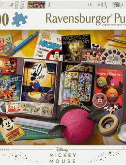 Ravensburger Puzzle Disney Mickey Mouse, 1970 Mickey Moments, 1000 Puzzleteile, Made in Germany