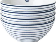 LAURA ASHLEY BLUEPRINT COLLECTABLES Schale Candy Stripe, Porzellan, (Set, 4-tlg), Ø 16 cm