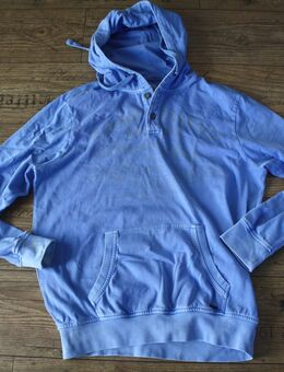 Camp David Kapuzenpulli Hoody mit Kapuze hellblau Used Vintage Style Gr L - Hoppegarten