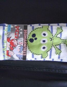 NEU * Strumpfhose Gr. 134 140 146 Strumpfi weiss blau grün Alien - Chemnitz