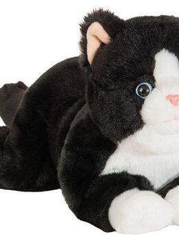 Teddy Hermann® Kuscheltier Schlenkerkatze schwarz 30 cm, zum Teil aus recyceltem Material