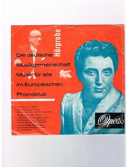 Opera-Hörprobe-Europäischer Phonoklub-Vinyl-SL,50/60er Jahre - Linnich