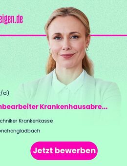 Sachbearbeiter Krankenhausabrechnung und Leistungssteuerung Psychiatrie/Psychosomatik (m/w/d) - Mönchengladbach