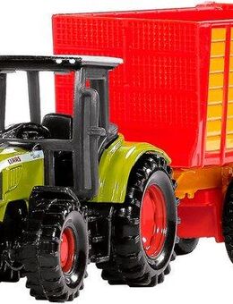 Siku Spielzeug-Traktor Claas mit Silagewagen (1650)