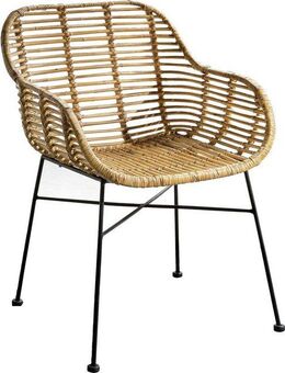 SIT Rattanstuhl Rattan Vintage (Set, 2 St), mit Armlehnen, Shabby Chic, Vintage