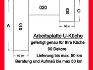 U Küche Arbeitsplatte SC 114, 405x60, 90 Dekore, Versand /Aufmaß bis 50km möglich - Oberhausen