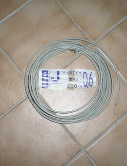 Telefonleitung JY(ST)Y 2x2x0,6 mm ca. 9m grau - Krefeld