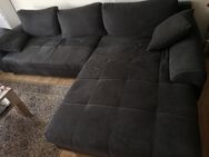 Sofa Ecksofa Schlafsofa groß dunkelgrau anthrazit grau couch - Biberach (Riß)