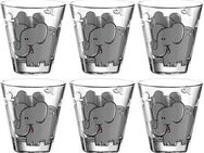 LEONARDO Kinderbecher BAMBINI Elefant, Glas, 215 ml, 6-teilig