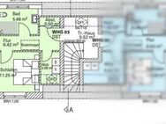 Delmenhorst: ETW mit 2-Zimmern im DG links auf knapp 68 m² Wohn- und Nutzfläche im KfW40 Standard in einem 4-Familien... - Delmenhorst