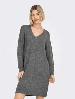 JDY Strickkleid JDYELANORA L/S V-NECK DRESS KNT NOOS