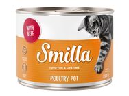Smilla Geflügeltöpfchen 6 x 200 g - zartes Geflügel mit Rind