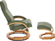 INOSIGN Relaxsessel Lille, TV-Sessel, Sessel mit Hocker, Wohnzimmer, Schlaffunktion, Luxus-Microfaser Bezug und Holzgestell, Sitzhöhe 46 cm