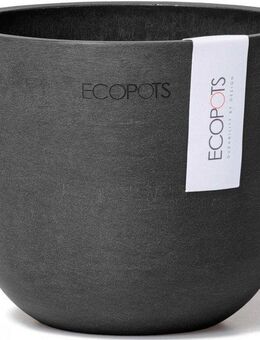 ECOPOTS Blumentopf Oslo Mini 11,5 Dunkelgrau, für den Innenbereich