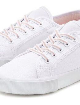 LASCANA Sneaker, Schnürhalbschuh, Freizeitschuh Sneaker zum Reinschlüpfen mit elastischen Schnürbändern VEGAN