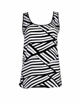 NEU mit ETIKETT * Exklusive * edel * Streifen * Seiden Satin * Blusen * Top * Tunika "APART" Gr. 34- 36/ XS- S * schwarz * weiß * - Riedlingen Zentrum