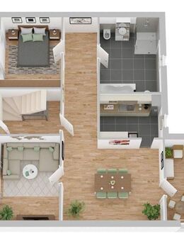 Wohnung in zentraler und dennoch ruhiger Lage von Riegelsberg - mit Garten wenn gewünscht - Riegelsberg