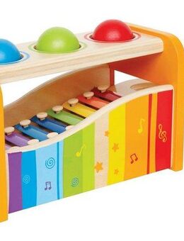Hape Spielzeug-Musikinstrument Xylophon, Xylophon und Hammerspiel
