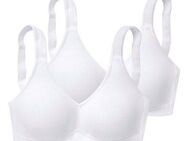 petite fleur Soft-BH (Packung, 2 Stück) ohne Bügel, aus weicher Baumwolle