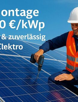 PV-Montage ab 250 €/kWp – schnell, sauber & zuverlässig (ohne Elektroarbeiten) - Plettenberg