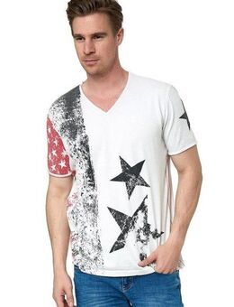 Rusty Neal T-Shirt mit V-Neck