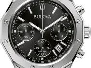 Bulova Chronograph 96B410, Armbanduhr, Quarzuhr, Herrenuhr, Edelstahlarmband, Saphirglas