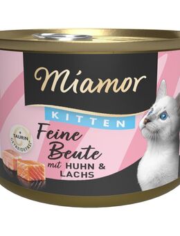 Sparpaket Miamor Feine Beute 24 x 185 g - Kitten Huhn & Lachs