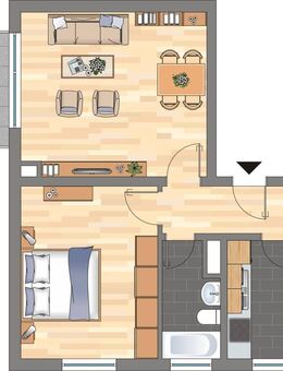 Demnächst frei! 2-Zimmer-Wohnung in Dortmund - Dortmund