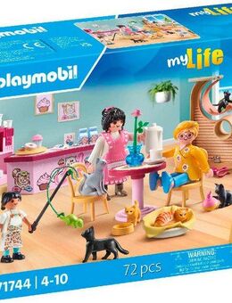 Playmobil® Katzencafe (71744), Playmobil My Life Konstruktions-Spielset, (72 St), Made in Europe