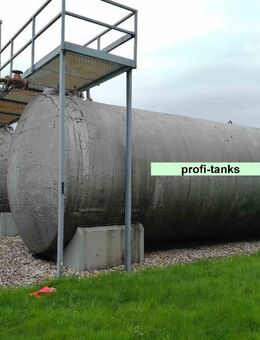 GS10 gebrauchter 100.000 L Thyssen Stahltank doppelwandig Heizöltank DIN6616D Lagerbehälter Löschwassertank Wasserzisterne - Nordhorn
