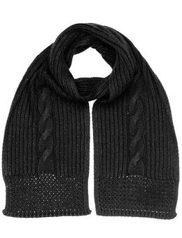 COLLEZIONE ALESSANDRO Strickschal Warm, (1-St), mit Zopfmuster und dezentem Glitzer