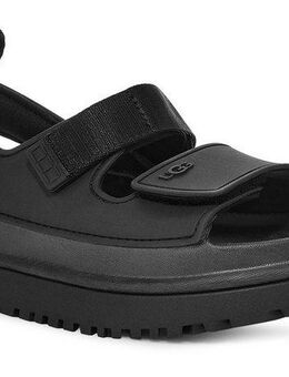 UGG K GOLDENGLOW Badesandale, Sommerschuh, Poolslides, Plateauabsatz, mit Klettverschluss
