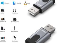 USB Typ A, externe Soundkarte BENFEI 2 in 1, USB auf 3,5 mm Klinkenbuchse, 4poliger TRRS Ausgang für Kopfhörer, Mikrofon am Desktop PC, Notebook, Laptop, PS4, Raspberry unter Windows, MacOS, Linux - Fürth