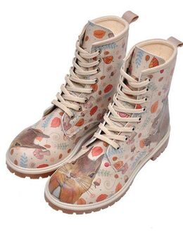 DOGO Longe Boots Schnürstiefel It Wasn't Me Damen Stiefeletten, Schnürboots Handgefertigt