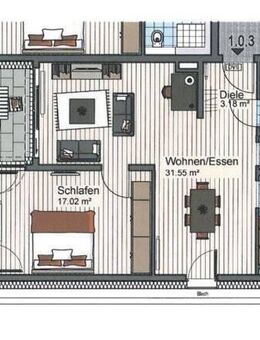 2 Zimmer Wohnung in Ulm-Böfingen - Ulm