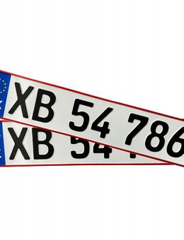 Autokennzeichen KFZ Kennzeichen für Sammler oder Showzwecke original geprägt Dänemark Set 5673 - Wuppertal