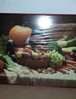 Bild mit Gemüse/vegetable im Glasrahmen (ca. 90cm x 65 cm) - Nürnberg