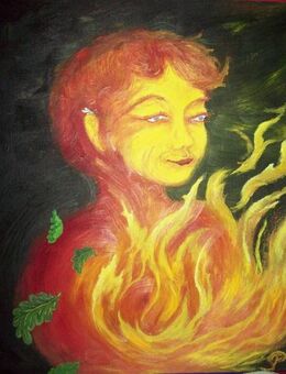 Blick ins Feuer - Obergünzburg