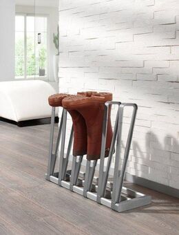 Ruco Schuhregal, Aluminium/Kunststoff, für 3 Paar Stiefel