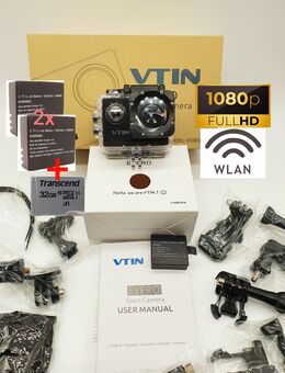 Wifi WLAN Action Cam Kamera 1080P 12MP FullHD inkl. 32GB SD Karte Neu - Neumünster