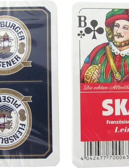 Flensburger Brauerei - Skatspiel - Franz. Bild - Leinen - 32 Blatt - Doberschütz