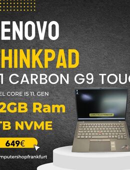 Lenovo Thinkpad X1 TOUCH Carbon Gen9,Intel Core i5-1145G7,32GB Ram,1TB NVME SSD - Frankfurt (Main) Griesheim