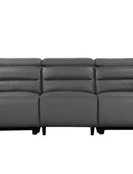 Home affaire 3-Sitzer Carpari, 224cm, manuelle od. elektrische Relaxfunktion in 2 Sitzen, mit USB-A/C, Kopfteilverstellung, Echtleder, Kunstleder, Webstoff